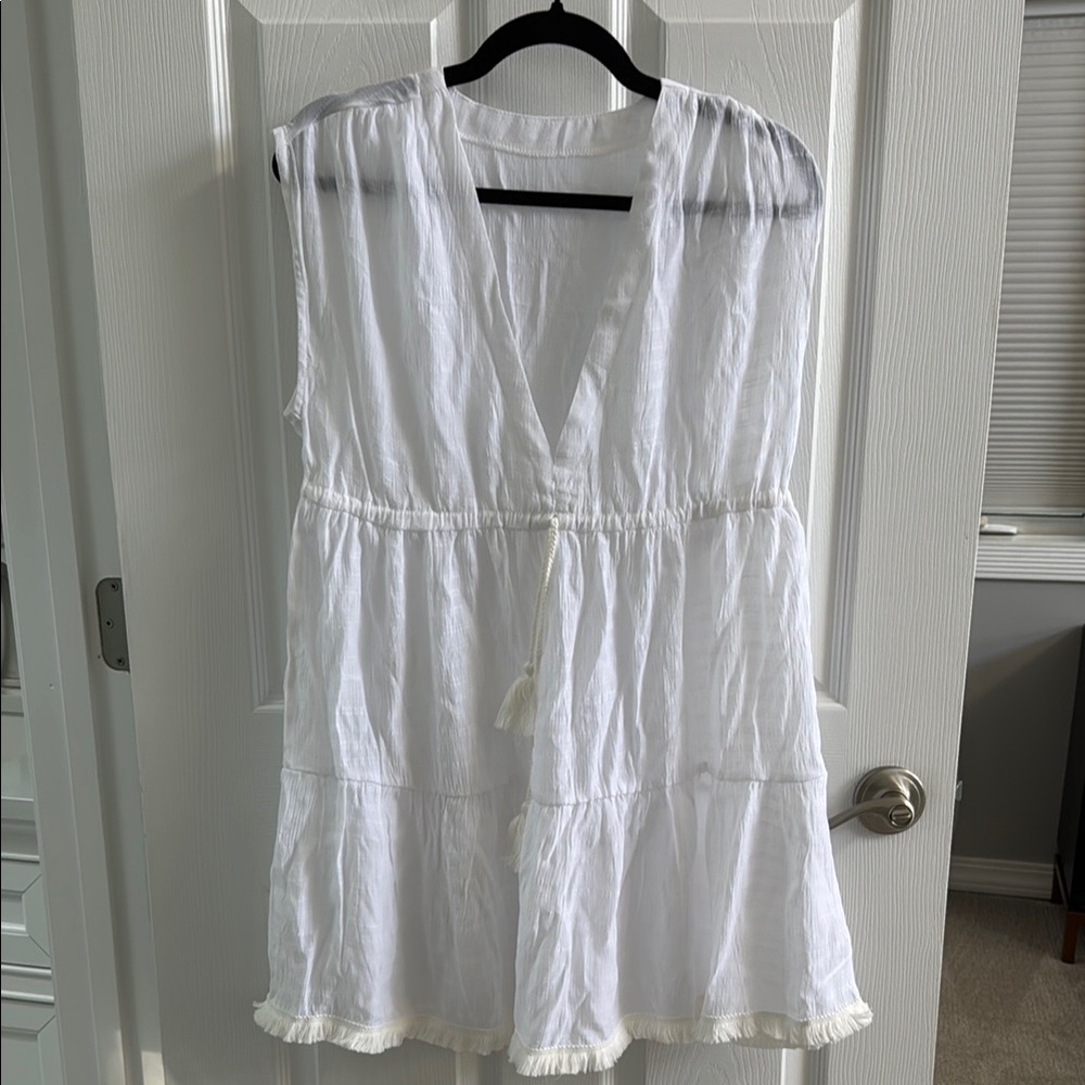 Amazon White Swim Coverup Lightweight and Stylish - Picture 2 of 6